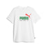 T-shirt bianca da uomo con logo nero e rosso Puma No. 1 Logo Celebration, Abbigliamento Sport, SKU a722000347, Immagine 0